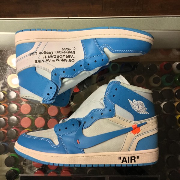2018 Nike Air Jordan I Retro High Off White University Blue