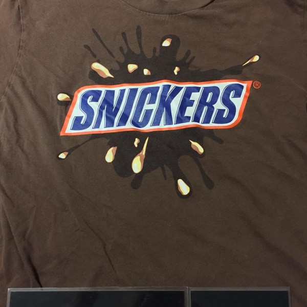 2014 Uniqlo Snickers You're Not You When You're Hungry Tee Brown