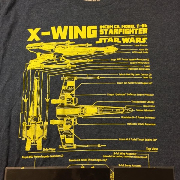 2013 Star Wars X Wing Tee Navy Blue