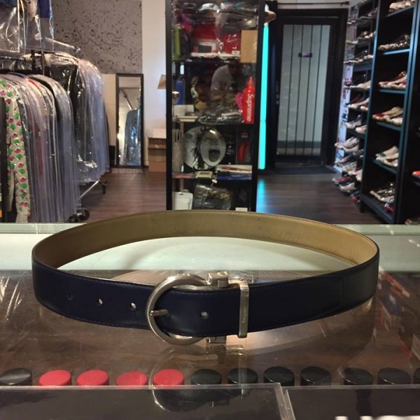 2017 Salvatore Ferragamo Belt Navy Blue 90 CM