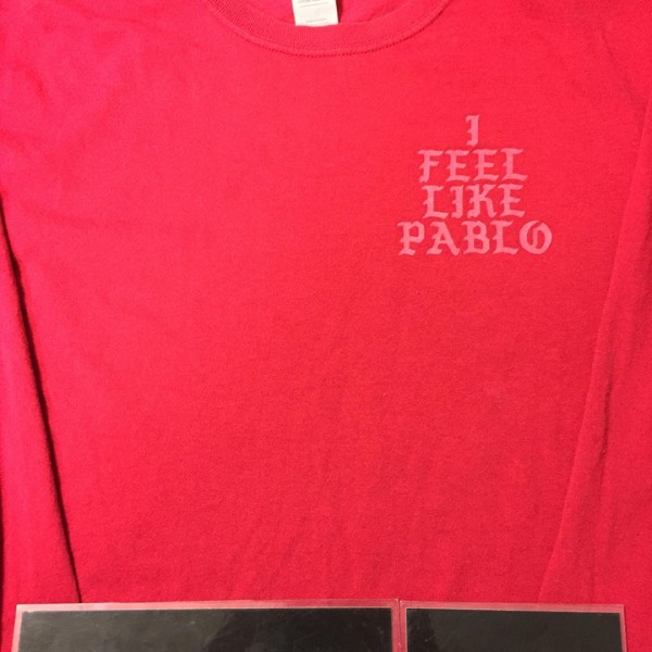 2016 Kanye West I Feel Like Pablo We On An Ultra Light Beam This Is A God Dream LS Tee Burgundy