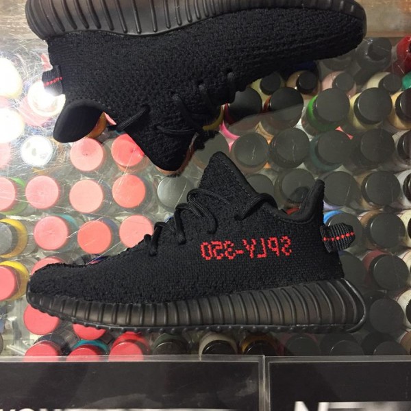 2017 Adidas Yeezy Boost 350 V2 Infant Bred Black Red No Tags
