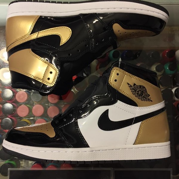 2018 Nike Air Jordan I Gold Toe Men