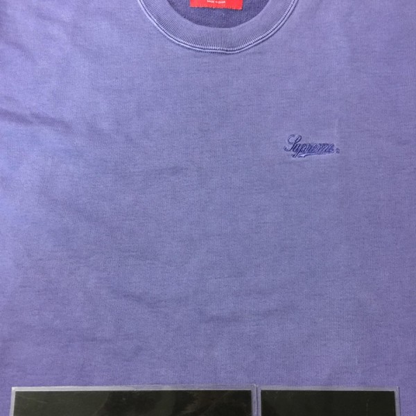 2016 Sup Embroidered Overdyed Crewneck Purple