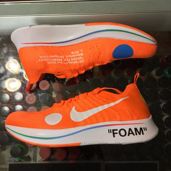2018 Nike Zoom Fly Mercurial Off White Total Orange