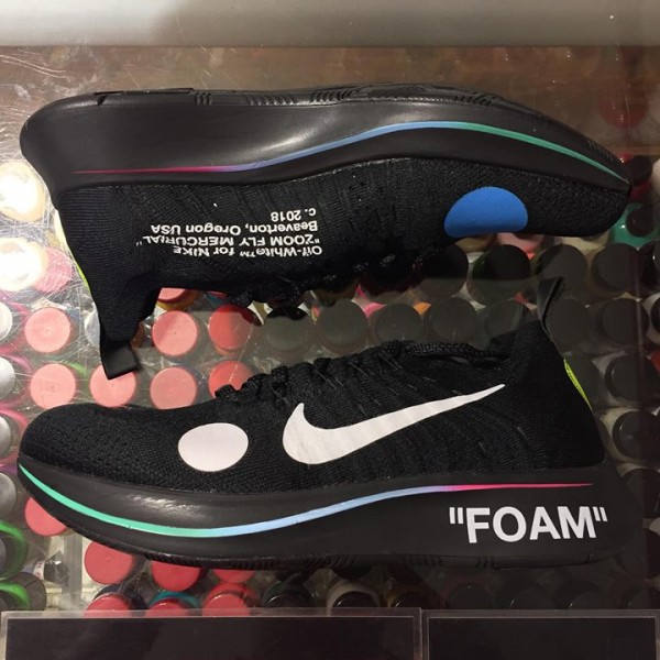 2018 Nike Zoom Fly Mercurial Off White Total Black 