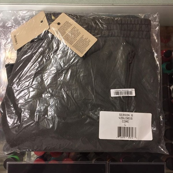 2018 Yeezy Season 6 Shorts Core Grey