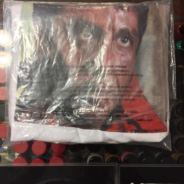 2017 Sup Scarface Shower Tee White Packaged