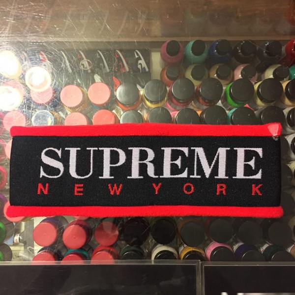 2016 Fleece Headband Red Paper Damage