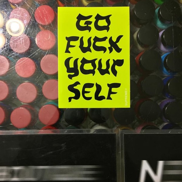 2017 Go Fuck Your Self Sticker Neon