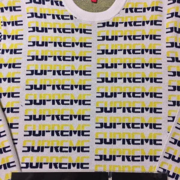 2017 Sup Repeat Sweater White