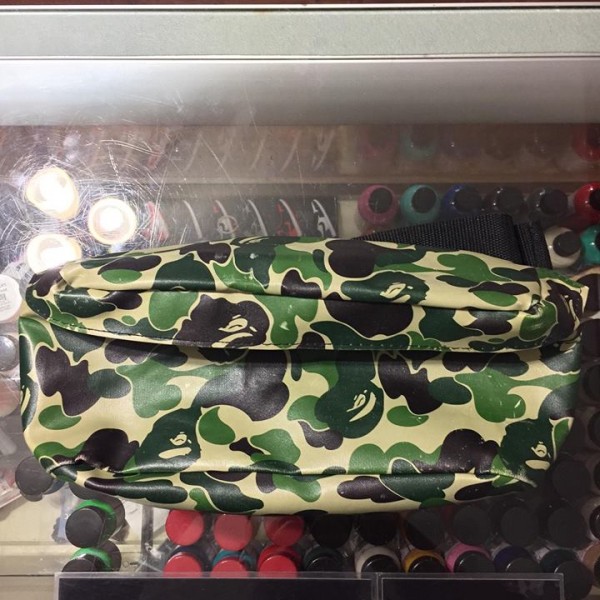2013 Bape ABC Green Camo Waist Bag