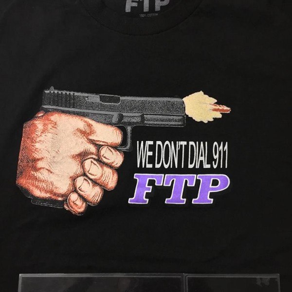 2018 Fuck The Population FTP We Don't Dial 911 Tee White 