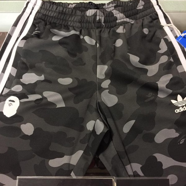 2018 Bape Adidas Cinder Black Track Pants