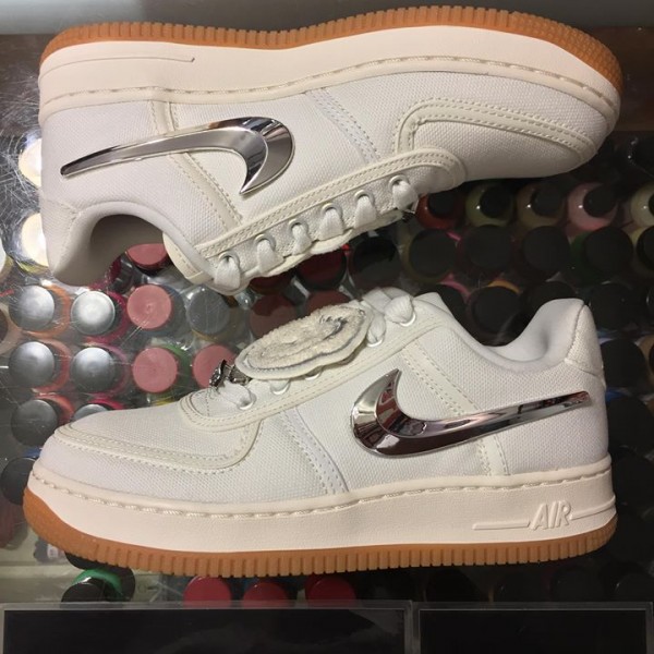 2018 Nike Air Force 1 Low Travis Scott Sail Youth