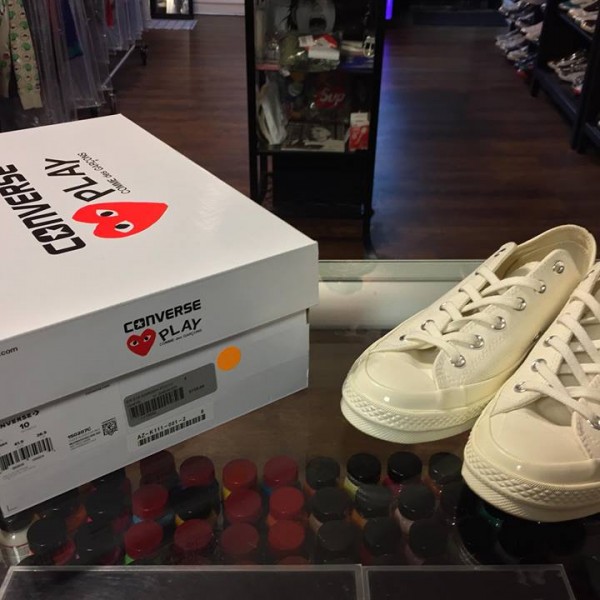 2018 Comme Des Garcons CDG Converse Play Chuck Taylor Low Beige 