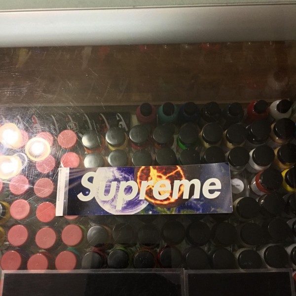 2018 Sup Undercover Public Enemy Galaxy Box Logo Sticker Damaged