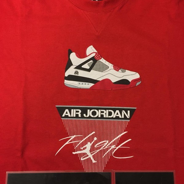 2006 Nike Air Jordan IV Mars Flight Tee Red