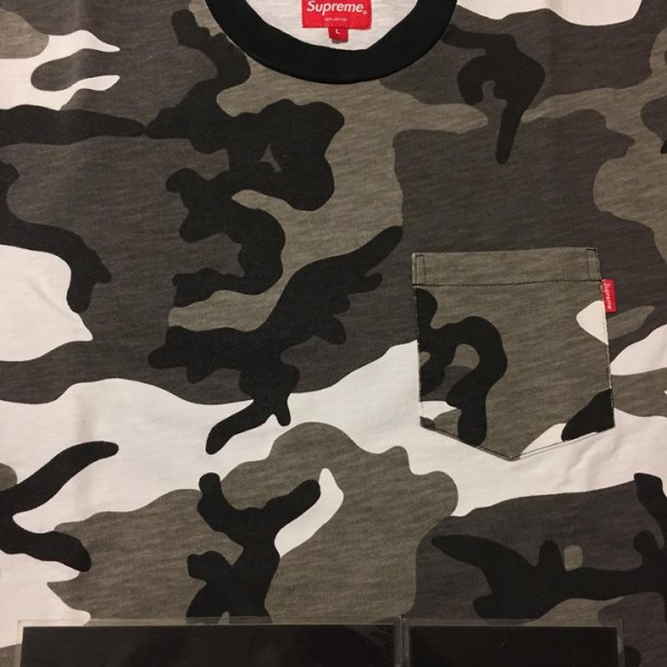 2018 Sup SS Pocket Tee Snow Camo