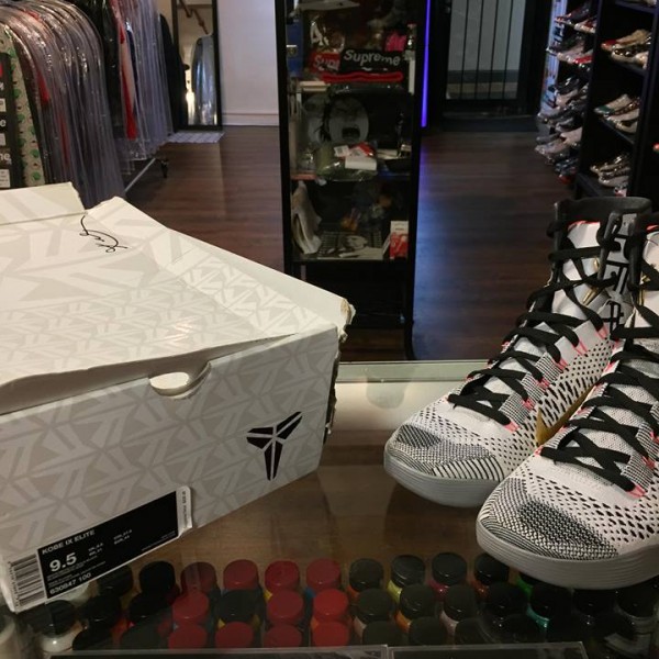 2014 Nike Kobe IX Elite Gold White 