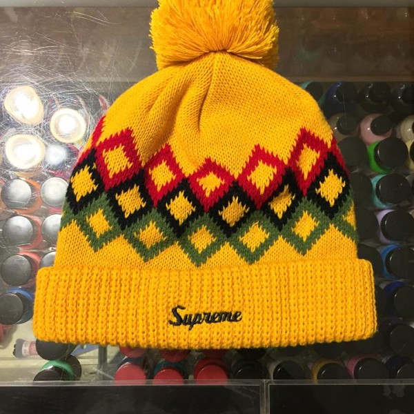 2014 Diamond Beanie Yellow