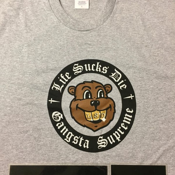 2018 Sup Life Sucks Die Tee Heather Grey