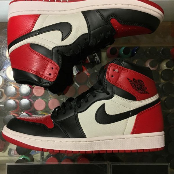 2018 Nike Air Jordan I Bred Toe No Box 