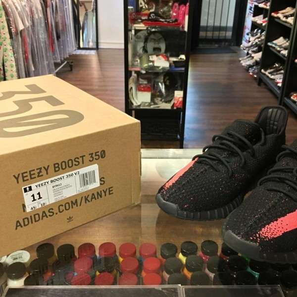 2016 Adidas Yeezy Boost 350 V2 Black Red