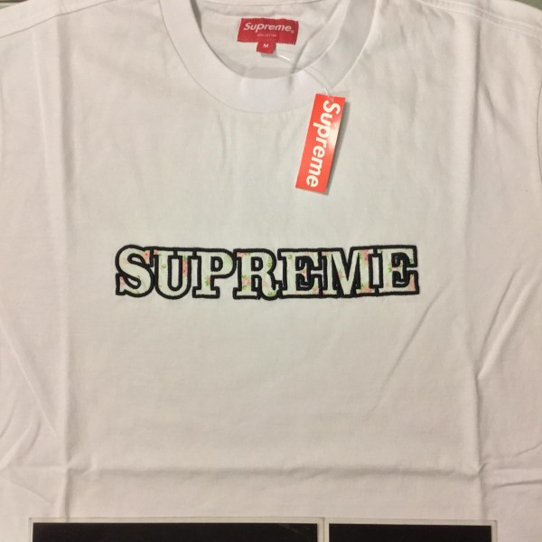 2018 Sup Floral Logo Tee White