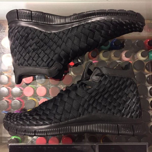 2015 Nike Free Inneva Woven Mid SP Black