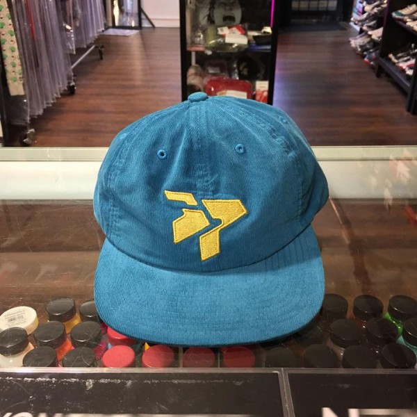 2017 Mitchell & Ness 3P Home Cord Advantage Unstructured Cap Teal Yellow