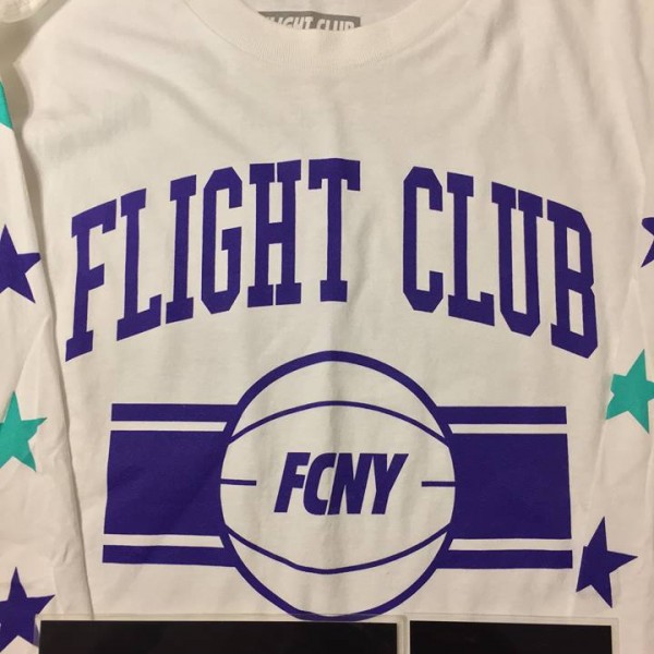2015 Flight Club New York City Stars Long Sleeve Tee White
