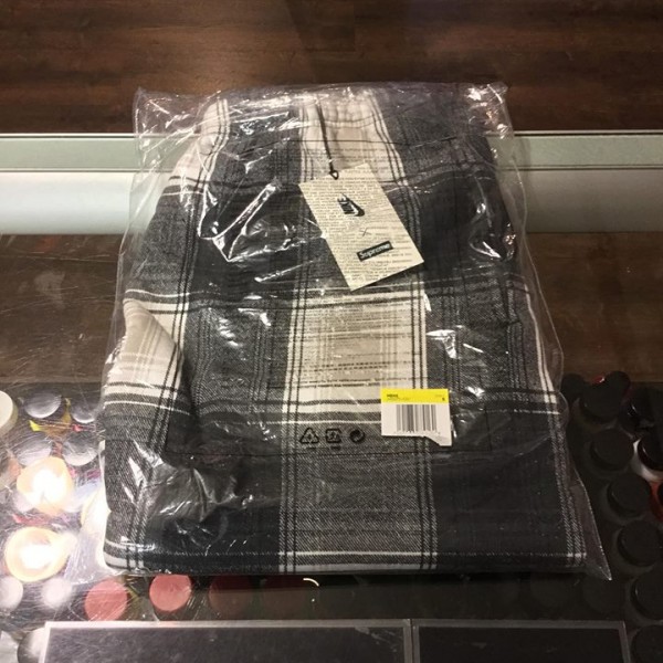 2018 Sup Nike Plaid Sweatshort Black