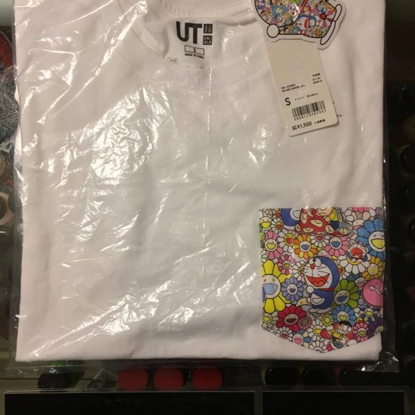 2018 Takashi Murakami Uniqlo Doraemon Pocket Tee White