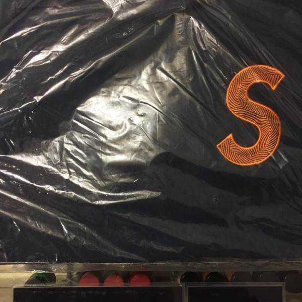 2018 Sup S Logo Hooded Sweatshirt Navy