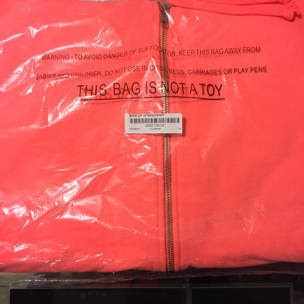 2018 Sup Bone Zip Up Sweatshirt Fluorescent Pink