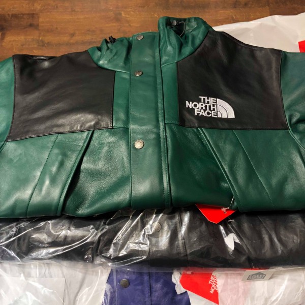 2018 Sup The North Face Leather Mountain Parka TNF