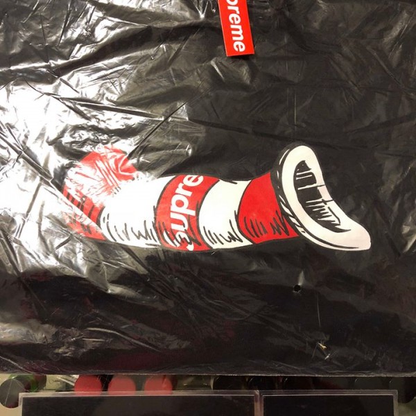 2018 Sup Cat in the Hat Hooded Sweatshirt Black