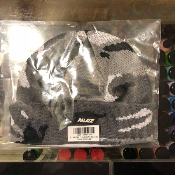 2018 Palace P-Surgent Beanie Snow