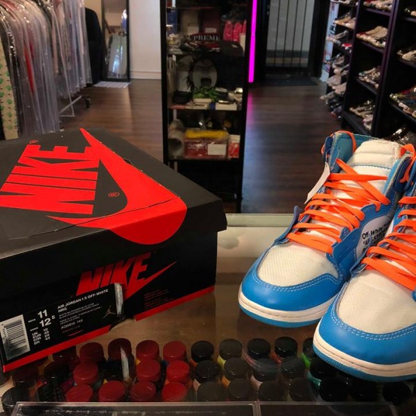 2018 Nike Air Jordan I Off White University Blue