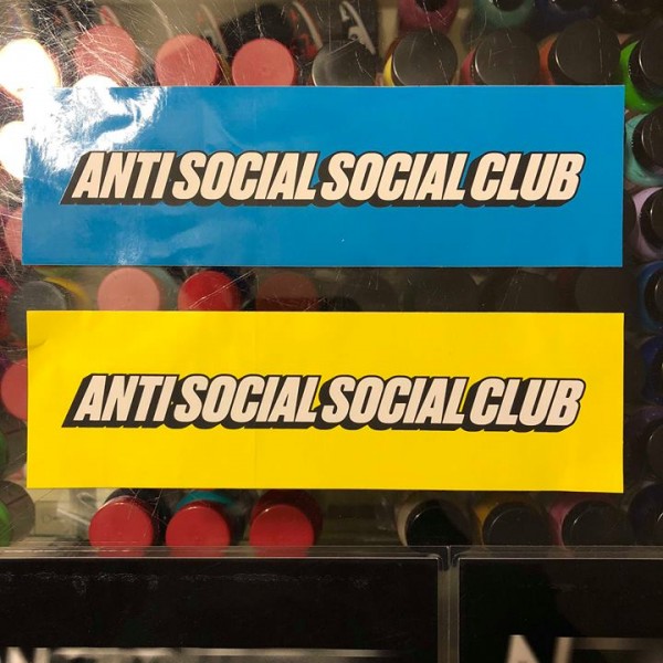2018 Anti Social Social Club ASSC Box Logo Sticker