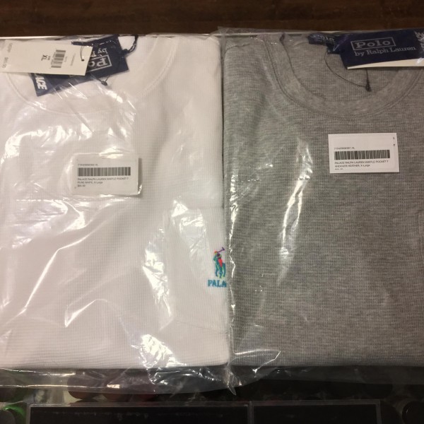 2018 Palace Ralph Lauren Waffle Pocket Tee