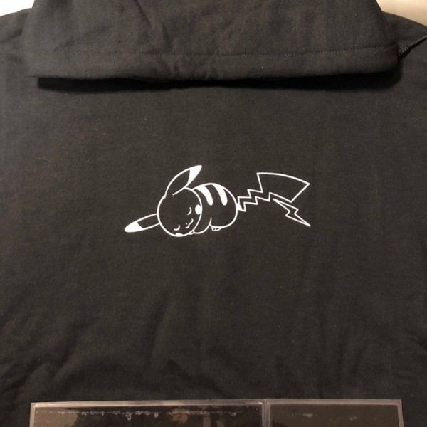 2018 Thunderbolt Project By Fragment & Pokemon Pikachu Hoodie Black Open Packaged 