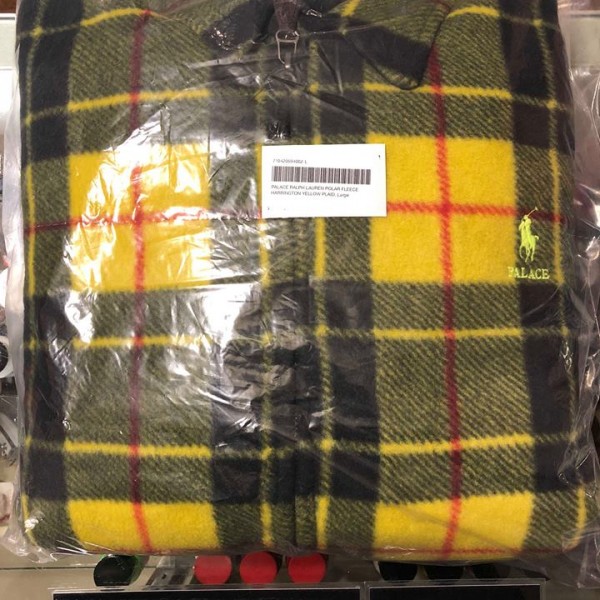 2018 Polo Ralph Lauren Palace Fleece Harrington Yellow Plaid