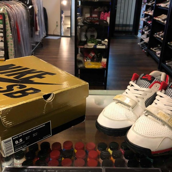 2007 Nike Air Trainer 2 SB Sup White Fire Red