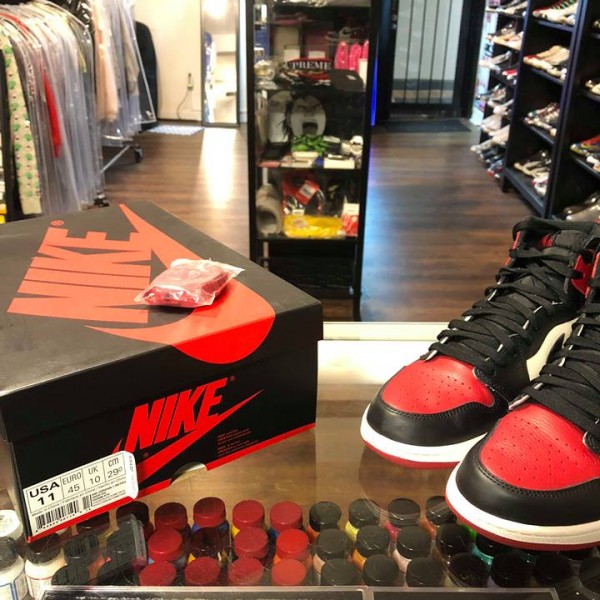 2018 Nike Air Jordan I Bred Toe Men