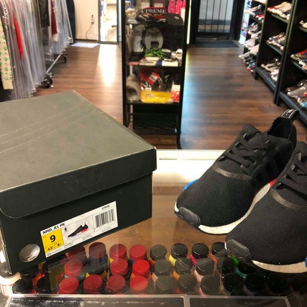 2017 Adidas NMD R1 PK Black Blue Red Men