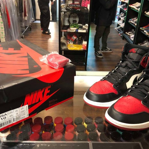 2018 Nike Air Jordan I Bred Toe Men