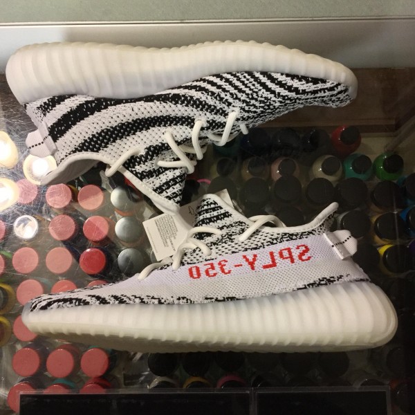 2018 Adidas Yeezy Boost 350 V2 Zebra Black White Men