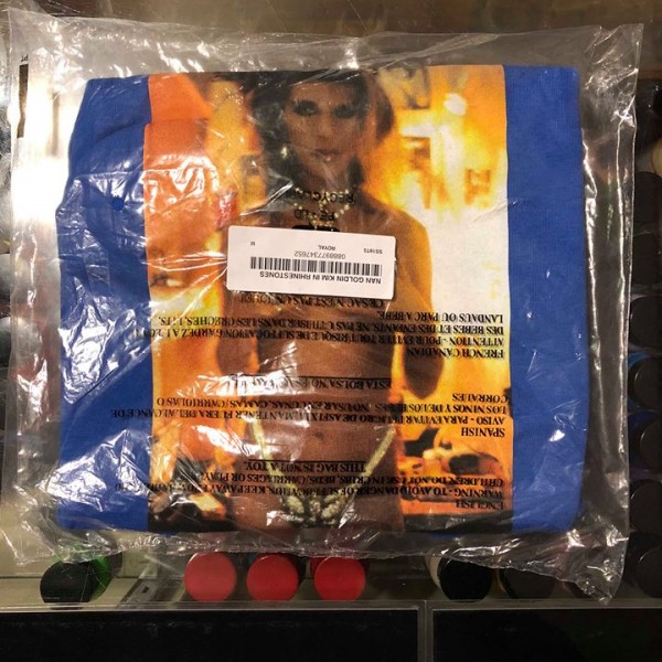 2018 Sup Nan Goldin Kim In Rhinestones Tee Royal